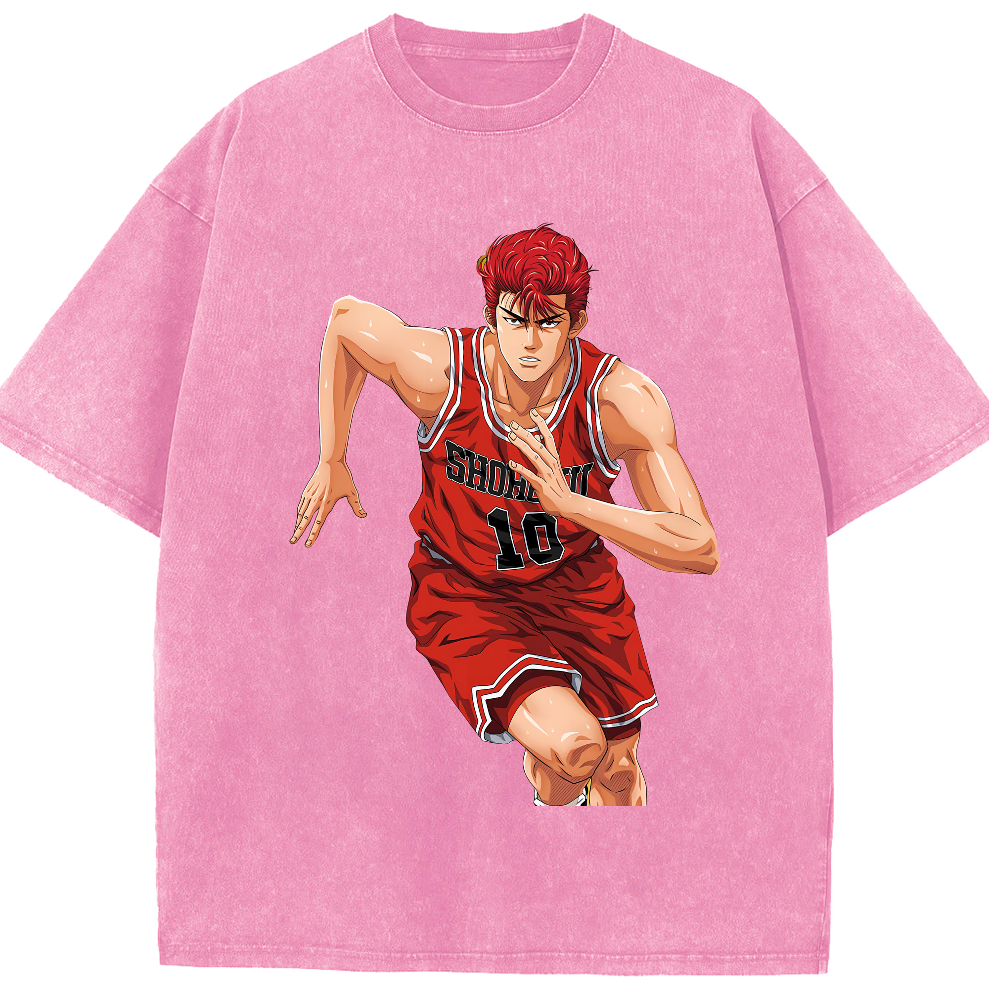 （画像用） SLAM DUNK／スラムダンク 綿100% ヴィンテージ風 半袖Tシャツ（フロントプリント）